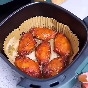 ✅ Ready Stock 50 Pcs High Temperature Oil & Water Resistant Air Fryer Liners | Non-Stick Tray Paper | Easy Clean Up No Mess