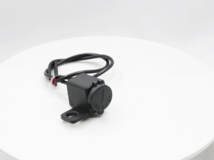 Domino 3-Way Dual USB Charger Switch | Alloy Side Mirror Mount | Universal Fit for Motorcycles