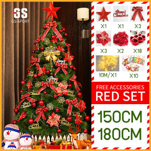 Christmas Tree Decorations Set: LED Lights & Festive Party Decorations