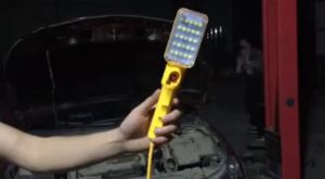 10W Portable LED Emergency Safety Work Light 25 LED Beads Flashlight Magnetic Car Inspection Repair Handheld Work Lamp （The line is 7 meters long）
