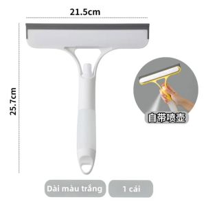 Dụng Cụ Lau Kính Đa Năng 3 Trong 1 Tích Hợp Bình Xịt Nước - Cọ Rửa Gương & Cửa Sổ Bằng Nhựa Gia Dụng