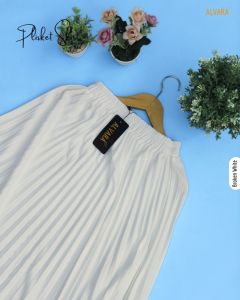 Rok Plisket Dewasa Premium Alvara Rok Panjang Mayung Polos Hyget