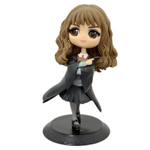 Bandai | Anime H-arryed Q Version Pottered Action Figures Hermione Ron Malfoy Snape Collectible PVC Model Statue Desktop Decoration Gift
