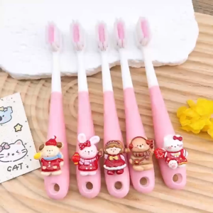Children Toothbrush New Year Style Festive Cartoon Animals 6-12 Years Old Teeth Cleaning Gum Protection Tooth Protection Toothbrush Soft Bristle