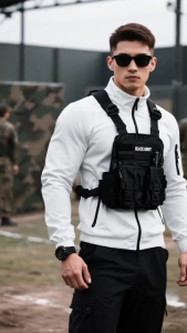 Tas Tactical Black Army Argo Original – Chestbag Cordura Premium Kuat Stylish dan Nyaman Dipakai