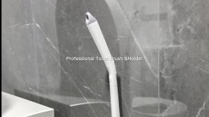 CQT Toilet Bowl Brush with Toilet Wand 10 Refill Heads Toilet Bowl Cleaner WandsToilet Cleaning System Starter Kit(Wand+10 Refills)