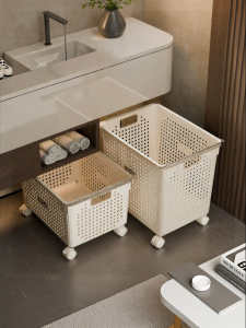 YIXUAN | Waterproof Dirty Clothes Storage Basket with Wheels