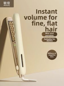 Corn Curling Iron Board Hair Styling Tool for Short Hair Care Negative Ion Protection Temperature Display Home Travel Use