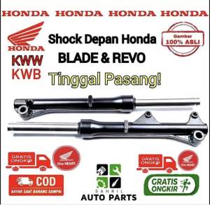 ORIGINAL 1 SET KANAN KIRI AS SHOCK DEPAN + TABUNG HONDA REVO ABSOLUTE BLADE FI BLADE NEW KWB HIGH QUALITY PRODUCT