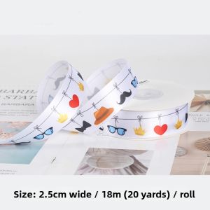 NingChu Ribbon | Fathers Day Cartoon Decorative Ribbon