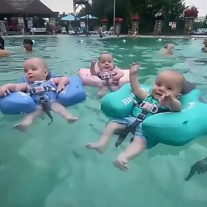 Phao bơi cho bé hiệu Mambobaby chống lật không bơm hơi phù hợp cho bé sơ sinh từ 6kg đến 18kg