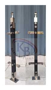 TIANG PAGAR RAILING TANGGA STAINLESS/TIANG DOBEL PLAT BESI COATING SUS 201