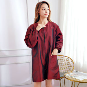 Waterproof Non-stick Hairdressing Apron Barber Shop Work Uniform Hair Stylist Coat Oil Treatment Chemical Dyeing Protection Cover