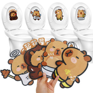 Cartoon Felt Toilet Deodorant Sticker Self-adhesive Flower Fragrance Odor Removal Sticker Lemon Jasmine Fragrant Decals