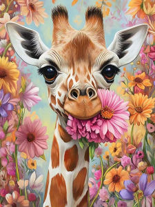 Jigsaw Puzzle 500/1000/1200/2000PCS Giraffe Animal Scene Brain Teaser Calming Activity Decor Gift