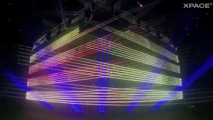 Đèn Laser Mành 6 Mắt Full Màu dùng cho phòng bay  quán karaoke