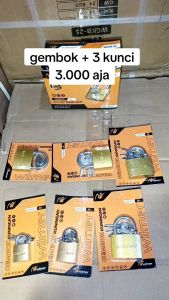 ATU|MK030 - Gembok Pintu / Gembok Pagar Kuningan Computer Key WILMER