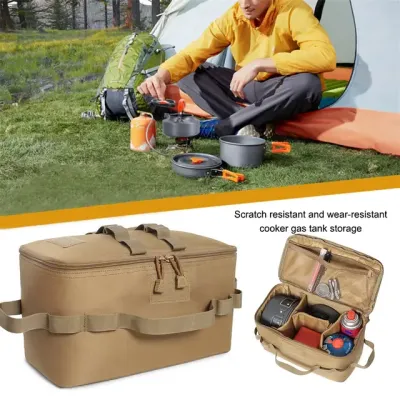 Tas Peralatan Camping Tas Penyimpanan Kompor portable Tas Penyimpanan Perbekalan Camping