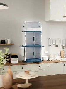 MILE Large Capacity Dish Cabinet Kitchen Cabinet Dish Drainer Rack Dish Storage Cabinet Kitchen Storage Box Organizer 瀝水碗櫃