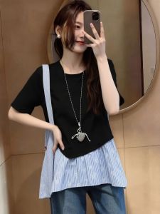 AIYITI | Pseudo Two-Piece Design Large Size Top
