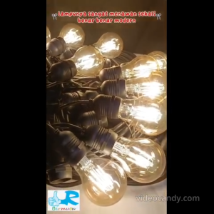 KOMPLIT 50M Kabel Fitting Gantung 50 METER 50 Lampu LED CAFE 50Meter TAMAN Outdoor Kafe E27 G45 ST64