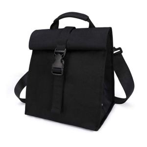 Foldable Lunch Bag Box Thermal Insulation Oxford Waterproof Cooler Bag for Men Women with Adjustable Shoulder Strap