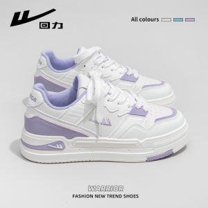 Warrior | Women Thick Sole White Shoes Autumn Casual Canvas Flats