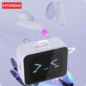 Hyundai | AI Earphones Ultra HD Screen HYUNDAI HY-C19 Bluetooth Headphone TWS Sports AI Translator Earbuds Noise Reduction Headphones