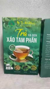 Hộp 40 gói trà xạ đen xáo tam phân Bảo Khang hỗ trợ tăng cường chức năng gan tiêu u đau nhức xương khớp