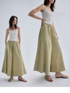 epoque de rueen | Slimming Comfortable Cotton Wide Leg Pants