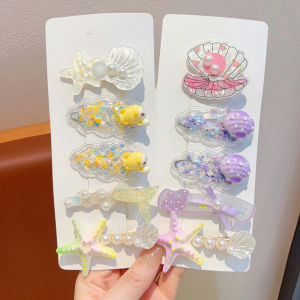 Sea Star Shell Not Hurt Hair Childrens Hair Clip