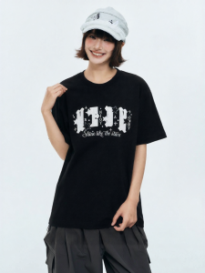 MEDM | Casual Short Sleeve Loose Round Neck Chanel-style T-shirt