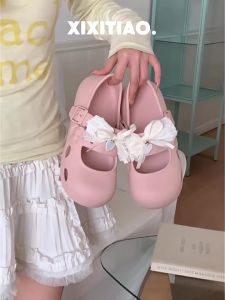 XIXITIAO | Ribboned Mary Jane Shoes Anti-slip Summer Outdoor Ballet Flats