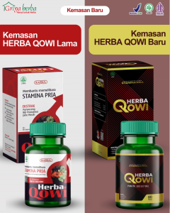 Herba Qowi 60 Kapsul Herbal Alami Membantu Memelihara Stamina Pria Original Halal BPOM