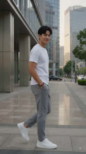 Men’s Modern Tailored Slim Fit Trouser Pants | Korean Minimalist Office Wear