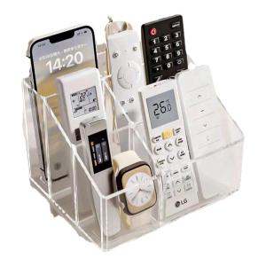 Living Room Remote Control Organizer Box TV Air Conditioner Multi-functional Mobile Phone Storage Rack Home Tea Table Desktop Multi-grid