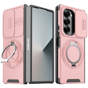 szhaiyu | Fold 8 With Ring Holder Phone Case for Samsung Galaxy Z Fold 8 Ultra 7 6 Degree Rotating Magnetic Bracket with Camera Protection