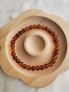 Vòng tay tourmaline 3ly hổ phách 6ly