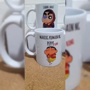 Shin Chan Mugs MAHILIG KUMAIN NG PEPPEroni Funny Mood Mug