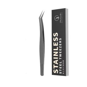 Black Feather Single Eyelashes Beauty Grafting Eyelashes Tweezers Special High Precision Eyelash Extensions Tweezers Jinyu Dolphin
