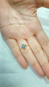 Noin Cincin Clover Titanium Wanita Anti Karat Korea Cincin Perhiasan Rings Fashion Aksesoris