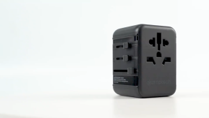 AIRDROPTECH 35W / 15W Universal Travel Adapter with USB Ports + Type-C Port Wall Charger Plug (Black)
