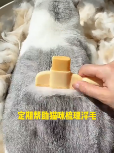 Lược chải lông rụngve rận Chó mèo có nút bấm nhả lông 1 hàng răng lược "mẫu mới" - Love pets shop