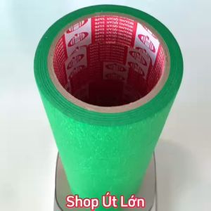 Băng keo giấy màu xanh lá rộng 3cm dài 25 mét lõi giấy 3mm 1 cây 10 cuộn giá tại xưởng