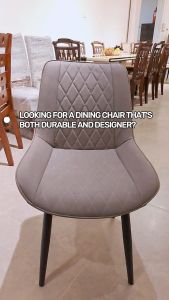 Designer Fabric Dining Chair with Metal Legs / Comfortable Sturdy and Durable / Multipurpose Chair
