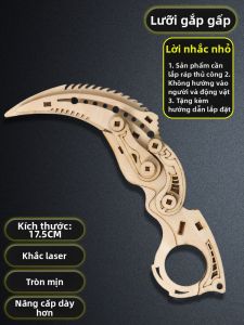 Dao Bướm Gỗ Lắp Ráp Handmade