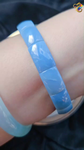 Premium Grade Rare Blue Opal Shou Pai Bracelet