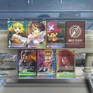 Bandai | 6Pcs OPCG OP08 English One Piece Anime Collection Card Charlotte Pudding Tony Chopper Carrot King Marco Kalgara Classic Cards
