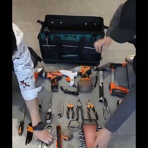 Electrician Tool Storage Bag Tas Perkakas Waterproof  13/14/16/18/20 Inch Bahan Kain Oxford Multifungs Tas Perkakas/Tool Bag Kain Oxford Tebal
