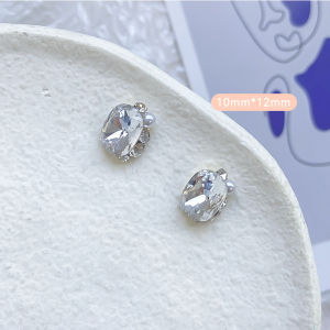 2-Piece Finished Diamond Nail Beauty Rhinestone Ornaments Diamond Decorations Water Nail Crystal Diamond Decorations Glass Pile Rhinestone Fancy Shape Diamonds Diamond Large Diamond